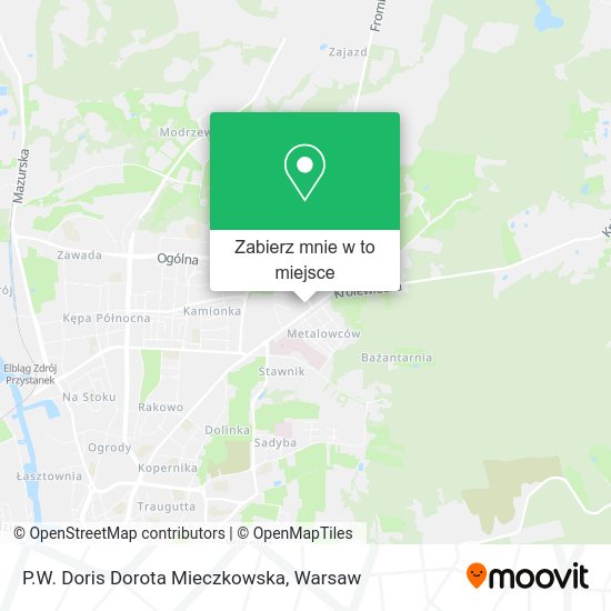 Mapa P.W. Doris Dorota Mieczkowska