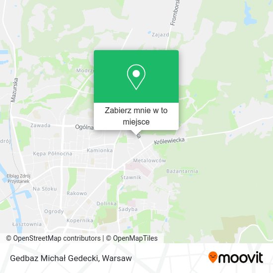 Mapa Gedbaz Michał Gedecki