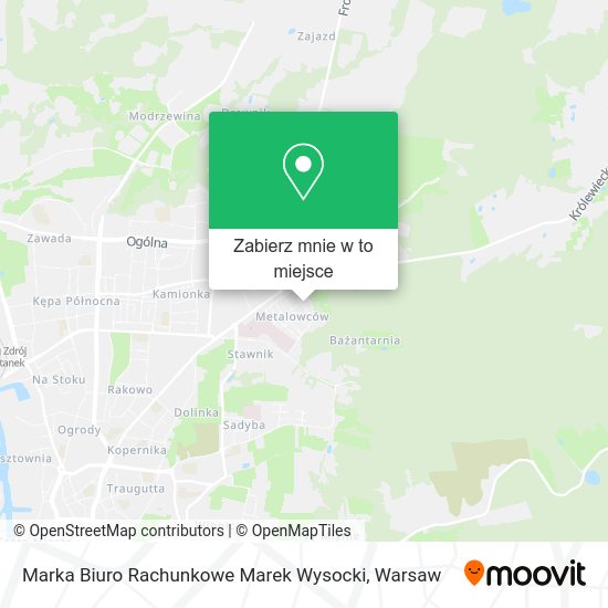 Mapa Marka Biuro Rachunkowe Marek Wysocki