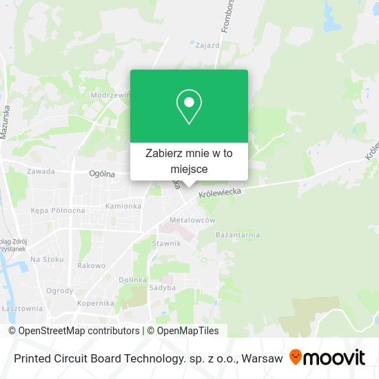 Mapa Printed Circuit Board Technology. sp. z o.o.