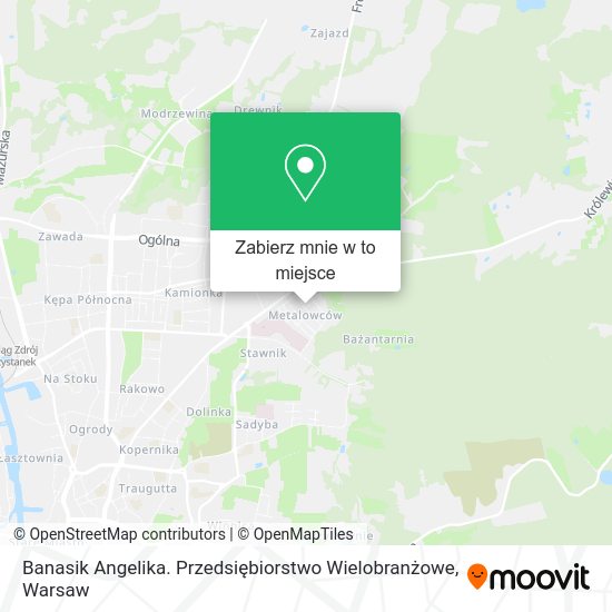 Mapa Banasik Angelika. Przedsiębiorstwo Wielobranżowe