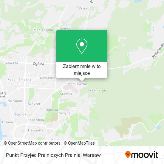 Mapa Punkt Przyjec Pralniczych Pralnia