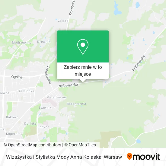 Mapa Wizażystka i Stylistka Mody Anna Kolaska