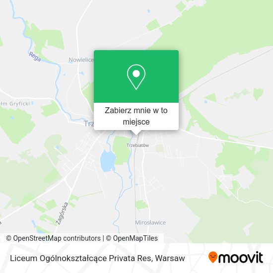 Mapa Liceum Ogólnokształcące Privata Res