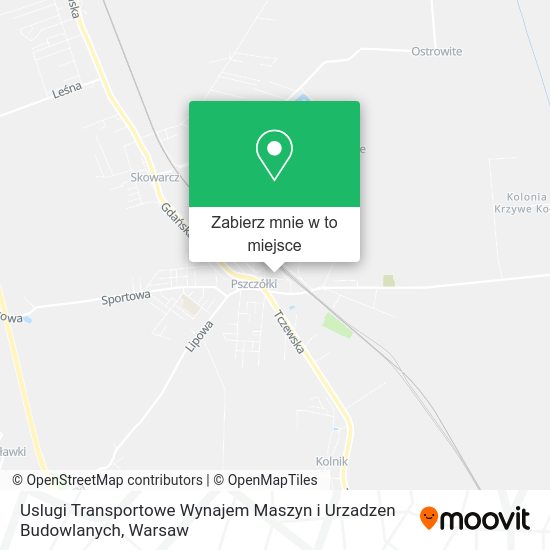 Mapa Uslugi Transportowe Wynajem Maszyn i Urzadzen Budowlanych