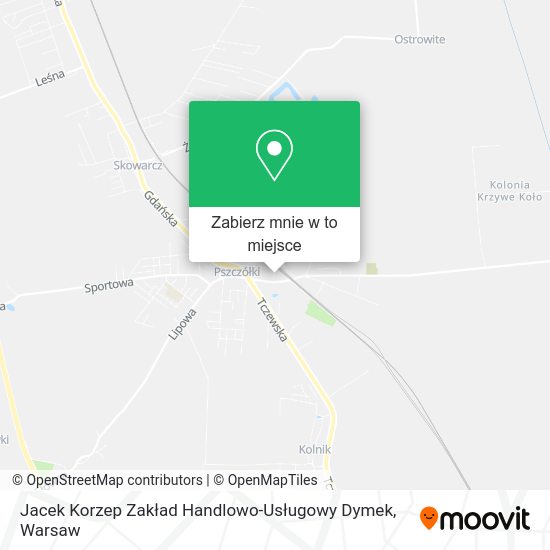 Mapa Jacek Korzep Zakład Handlowo-Usługowy Dymek