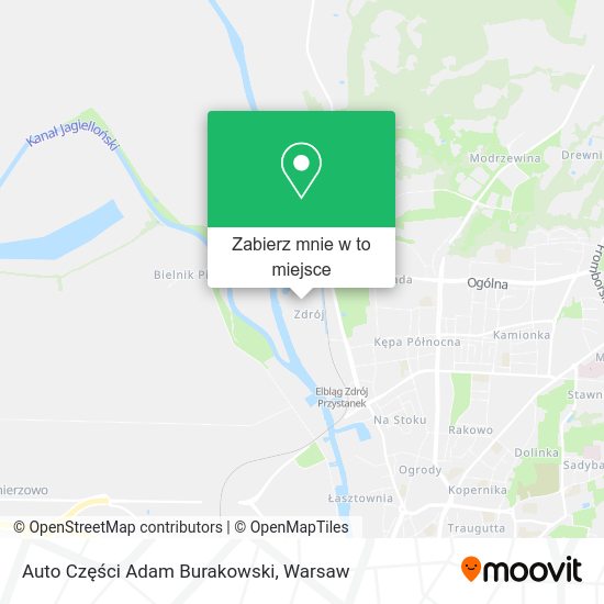 Mapa Auto Części Adam Burakowski