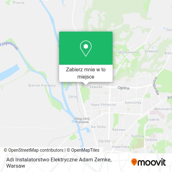 Mapa Adi Instalatorstwo Elektryczne Adam Zemke