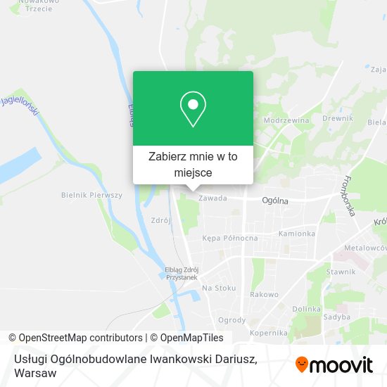 Mapa Usługi Ogólnobudowlane Iwankowski Dariusz