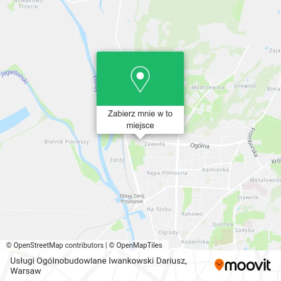 Mapa Usługi Ogólnobudowlane Iwankowski Dariusz