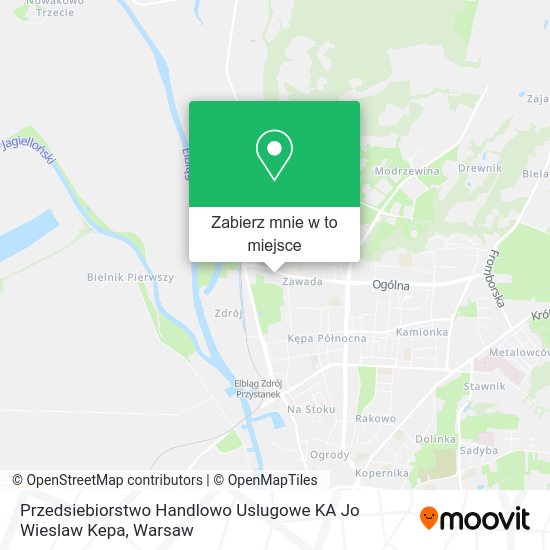 Mapa Przedsiebiorstwo Handlowo Uslugowe KA Jo Wieslaw Kepa