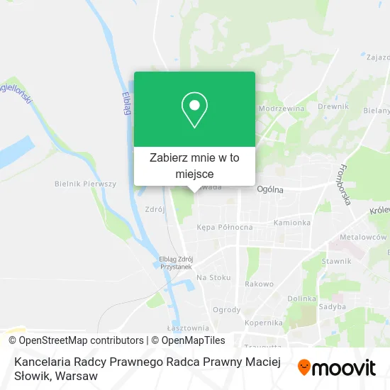 Mapa Kancelaria Radcy Prawnego Radca Prawny Maciej Słowik