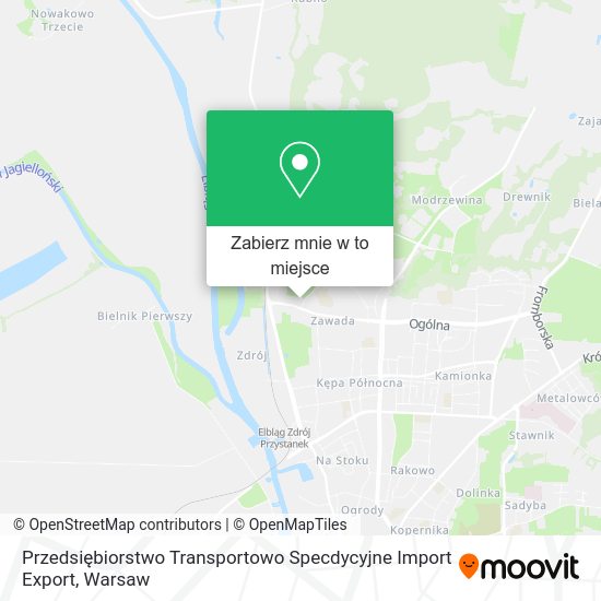 Mapa Przedsiębiorstwo Transportowo Specdycyjne Import Export