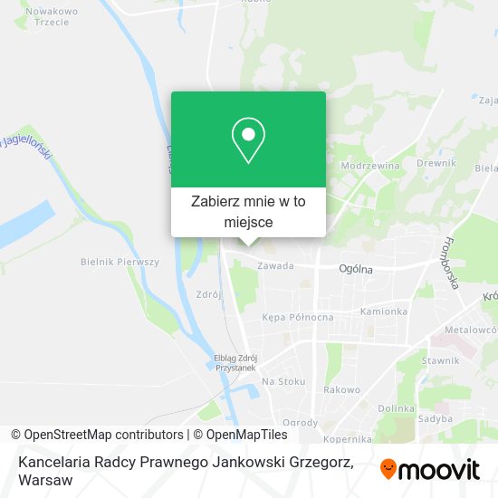 Mapa Kancelaria Radcy Prawnego Jankowski Grzegorz