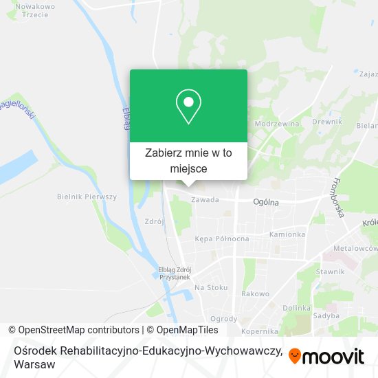 Mapa Ośrodek Rehabilitacyjno-Edukacyjno-Wychowawczy