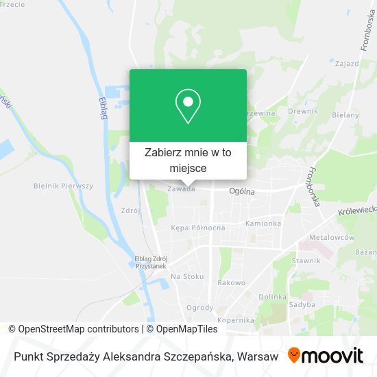 Mapa Punkt Sprzedaży Aleksandra Szczepańska