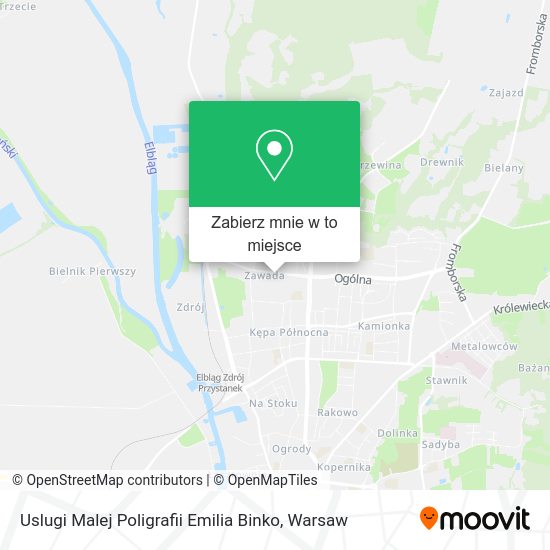 Mapa Uslugi Malej Poligrafii Emilia Binko