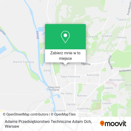 Mapa Adams Przedsiębiorstwo Techniczne Adam Och