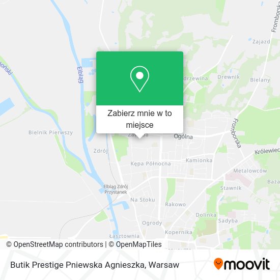 Mapa Butik Prestige Pniewska Agnieszka