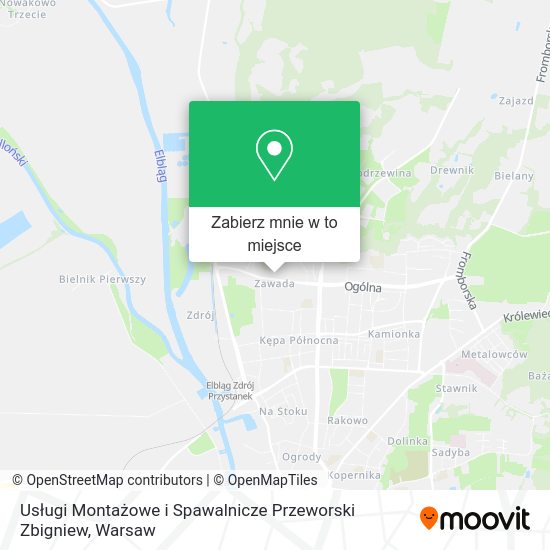 Mapa Usługi Montażowe i Spawalnicze Przeworski Zbigniew