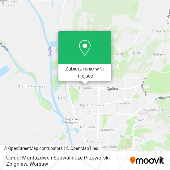 Mapa Usługi Montażowe i Spawalnicze Przeworski Zbigniew