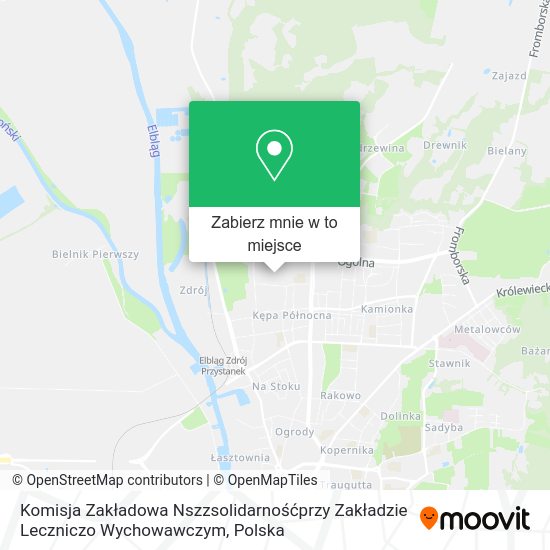 Mapa Komisja Zakładowa Nszzsolidarnośćprzy Zakładzie Leczniczo Wychowawczym