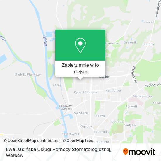 Mapa Ewa Jasińska Usługi Pomocy Stomatologicznej