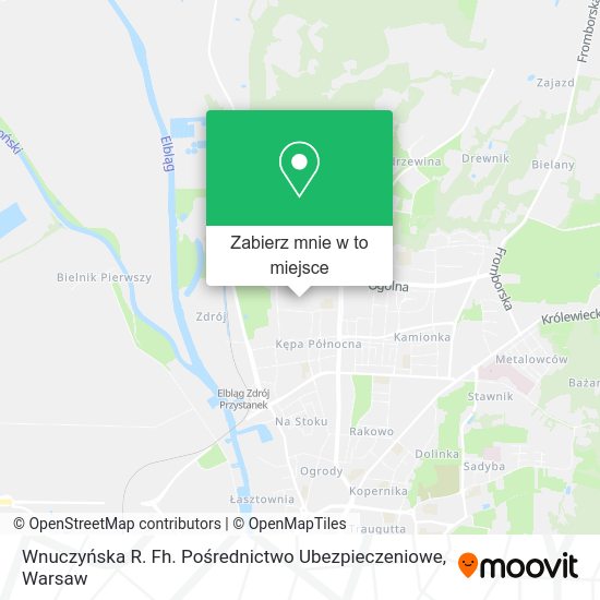 Mapa Wnuczyńska R. Fh. Pośrednictwo Ubezpieczeniowe