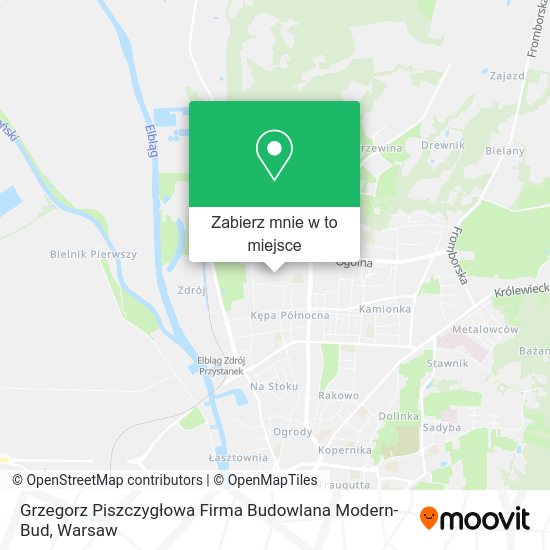 Mapa Grzegorz Piszczygłowa Firma Budowlana Modern-Bud