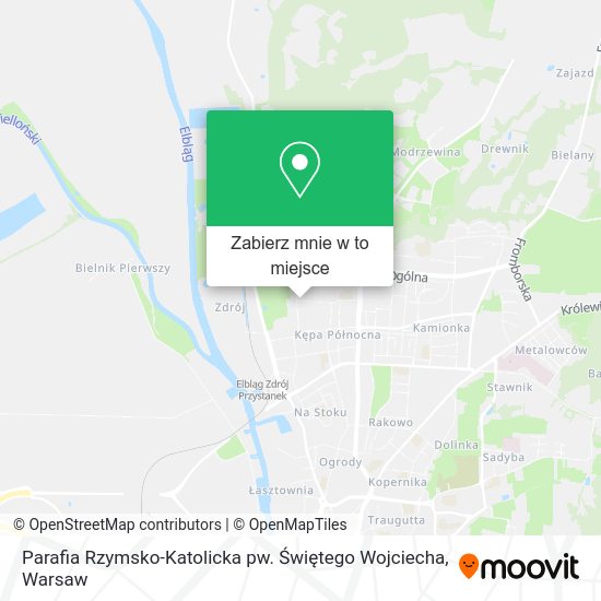 Mapa Parafia Rzymsko-Katolicka pw. Świętego Wojciecha