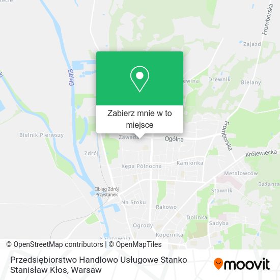 Mapa Przedsiębiorstwo Handlowo Usługowe Stanko Stanisław Kłos