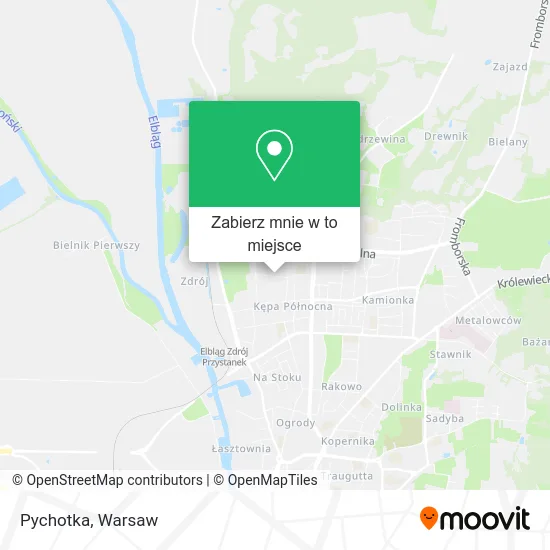 Mapa Pychotka