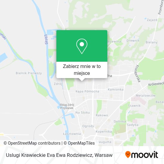 Mapa Uslugi Krawieckie Eva Ewa Rodziewicz