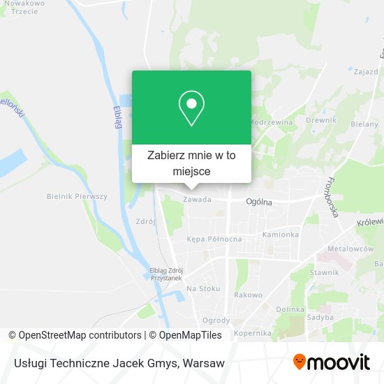 Mapa Usługi Techniczne Jacek Gmys