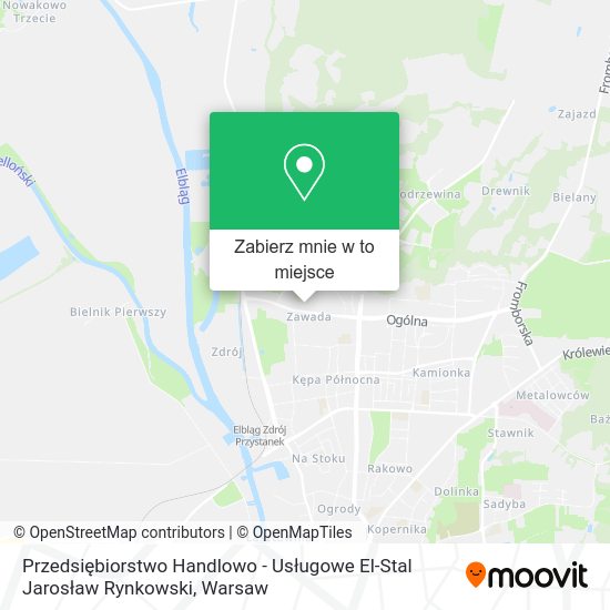 Mapa Przedsiębiorstwo Handlowo - Usługowe El-Stal Jarosław Rynkowski