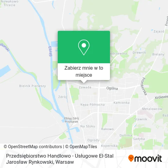 Mapa Przedsiębiorstwo Handlowo - Usługowe El-Stal Jarosław Rynkowski