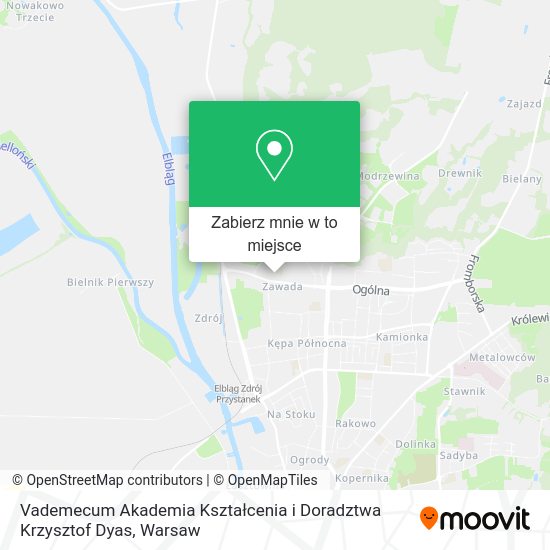 Mapa Vademecum Akademia Kształcenia i Doradztwa Krzysztof Dyas