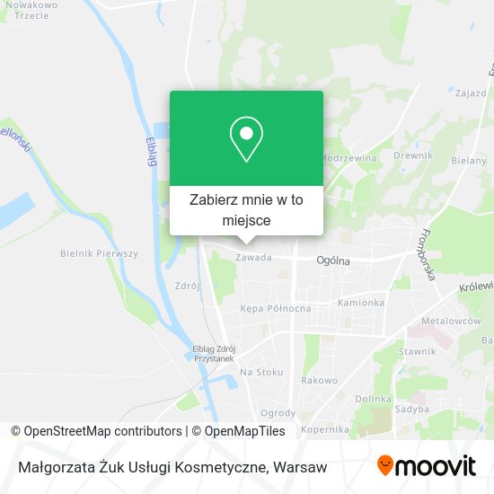 Mapa Małgorzata Żuk Usługi Kosmetyczne