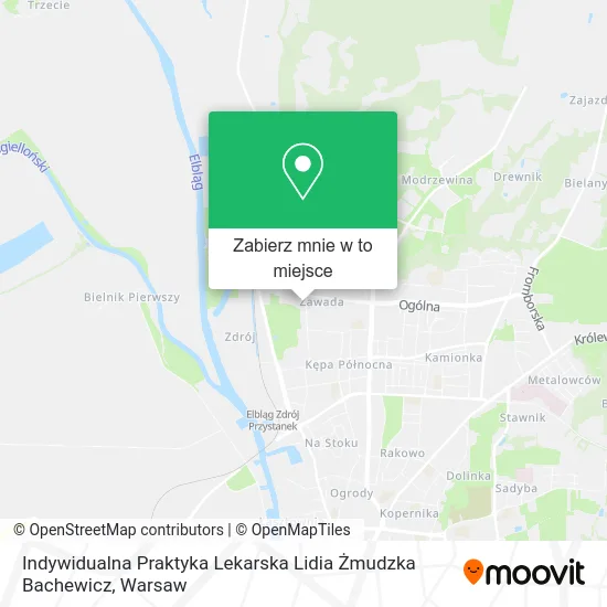 Mapa Indywidualna Praktyka Lekarska Lidia Żmudzka Bachewicz