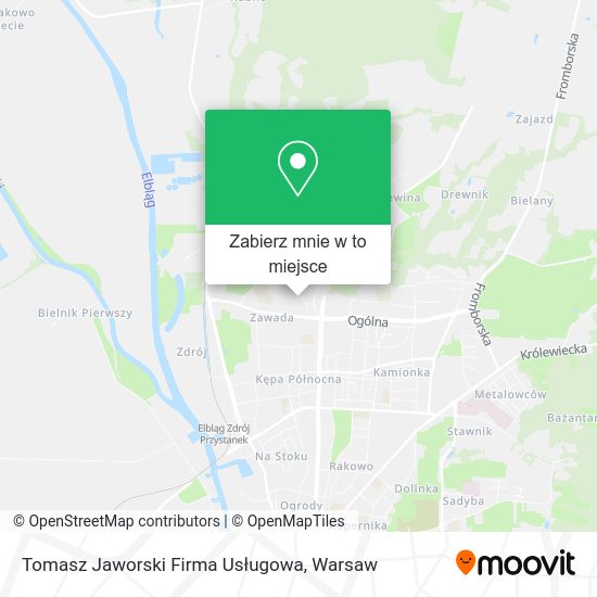 Mapa Tomasz Jaworski Firma Usługowa