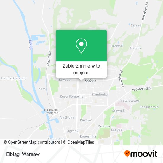 Mapa Elbląg