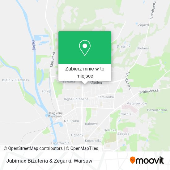 Mapa Jubimax Biżuteria & Zegarki