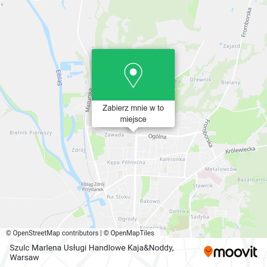 Mapa Szulc Marlena Usługi Handlowe Kaja&Noddy