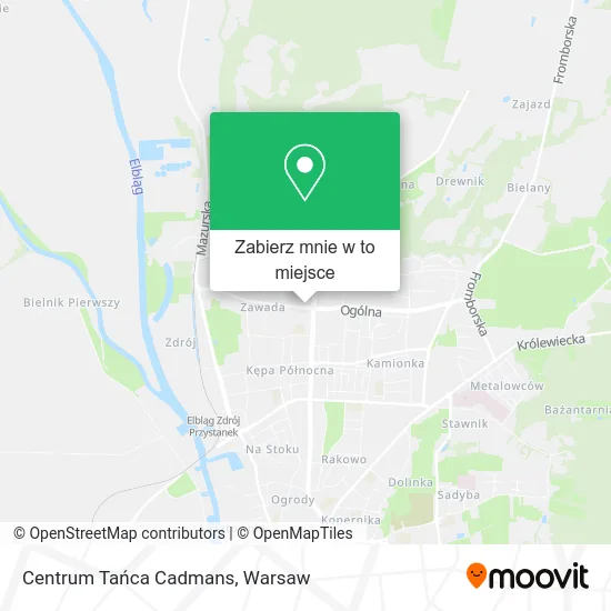 Mapa Centrum Tańca Cadmans