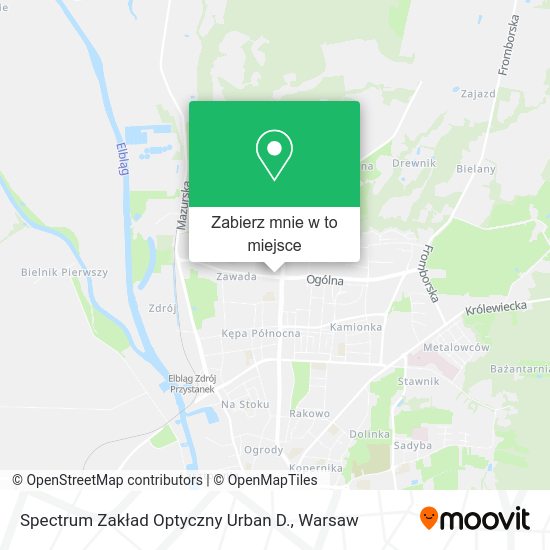 Mapa Spectrum Zakład Optyczny Urban D.