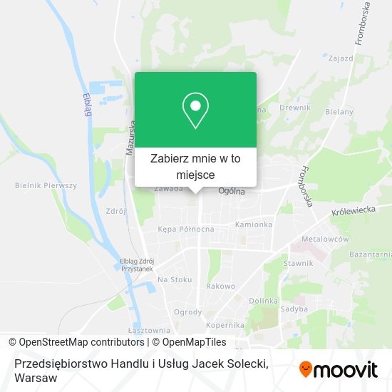 Mapa Przedsiębiorstwo Handlu i Usług Jacek Solecki