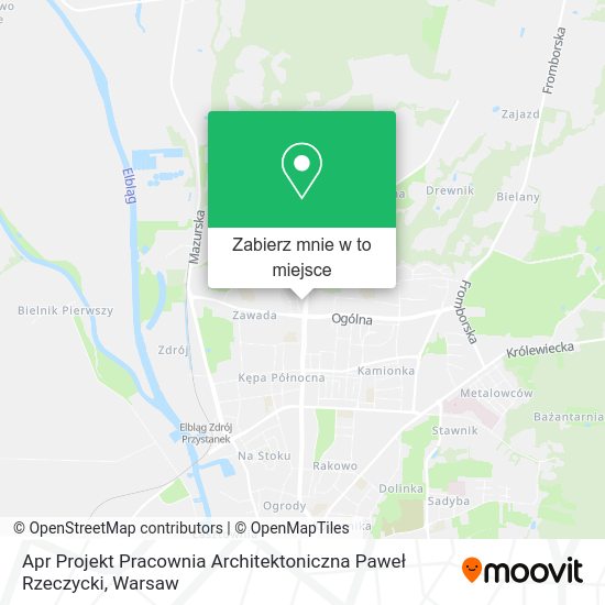 Mapa Apr Projekt Pracownia Architektoniczna Paweł Rzeczycki