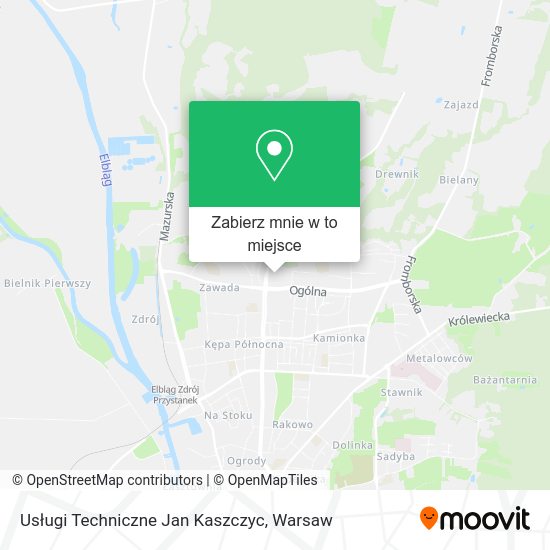 Mapa Usługi Techniczne Jan Kaszczyc