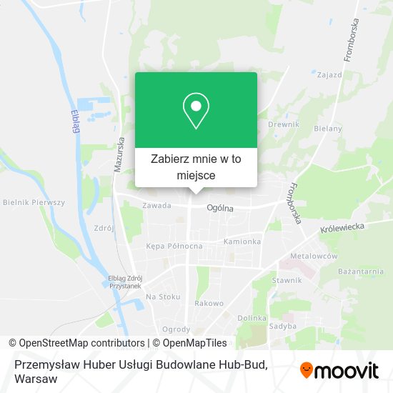 Mapa Przemysław Huber Usługi Budowlane Hub-Bud