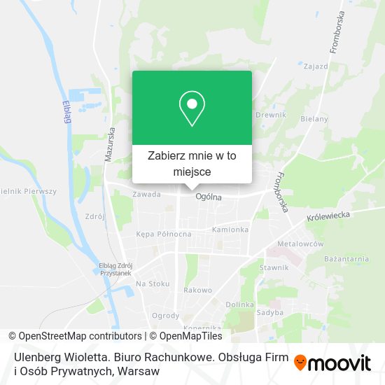 Mapa Ulenberg Wioletta. Biuro Rachunkowe. Obsługa Firm i Osób Prywatnych
